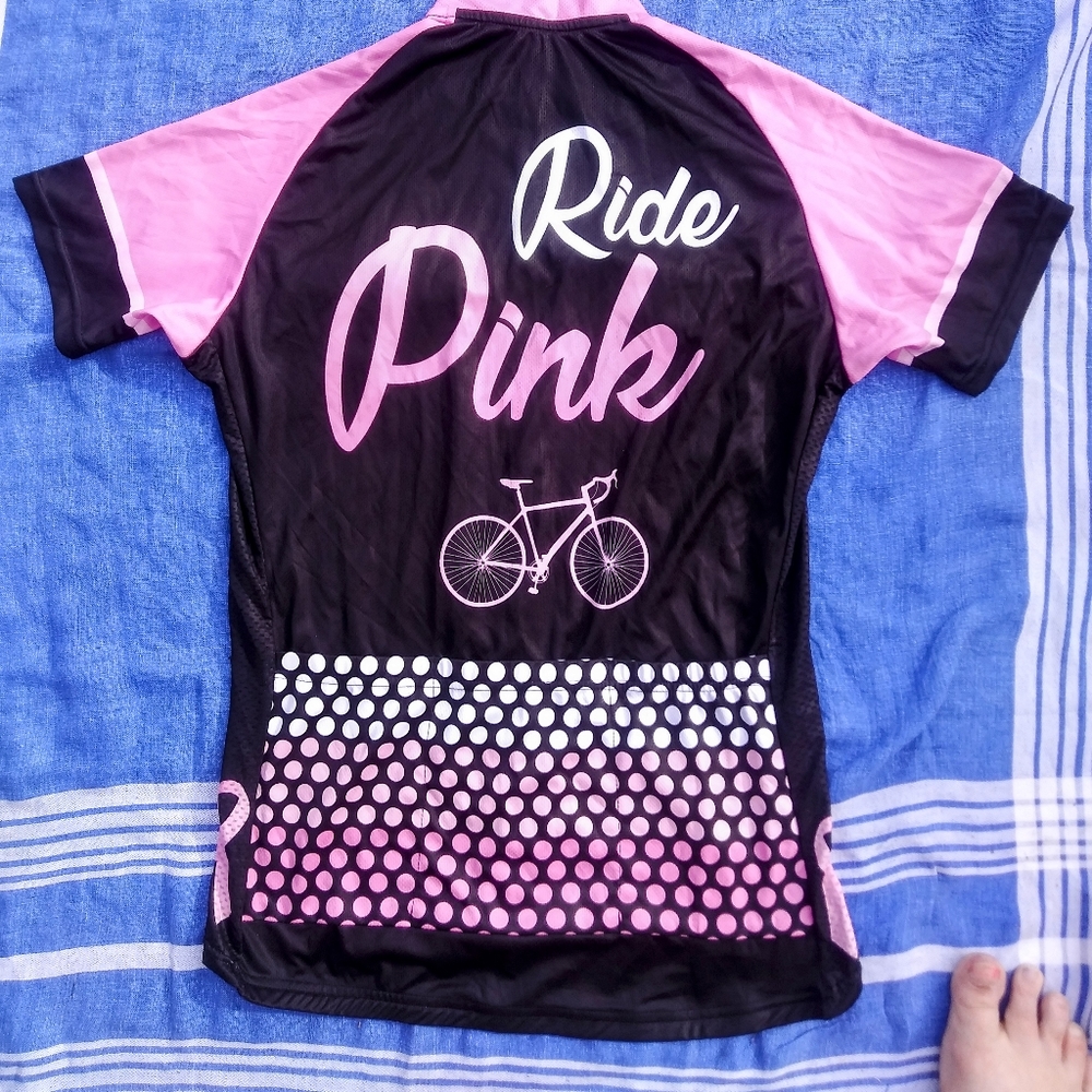 'Ride Pink' Cycling Jersey - Picture 1 of 4